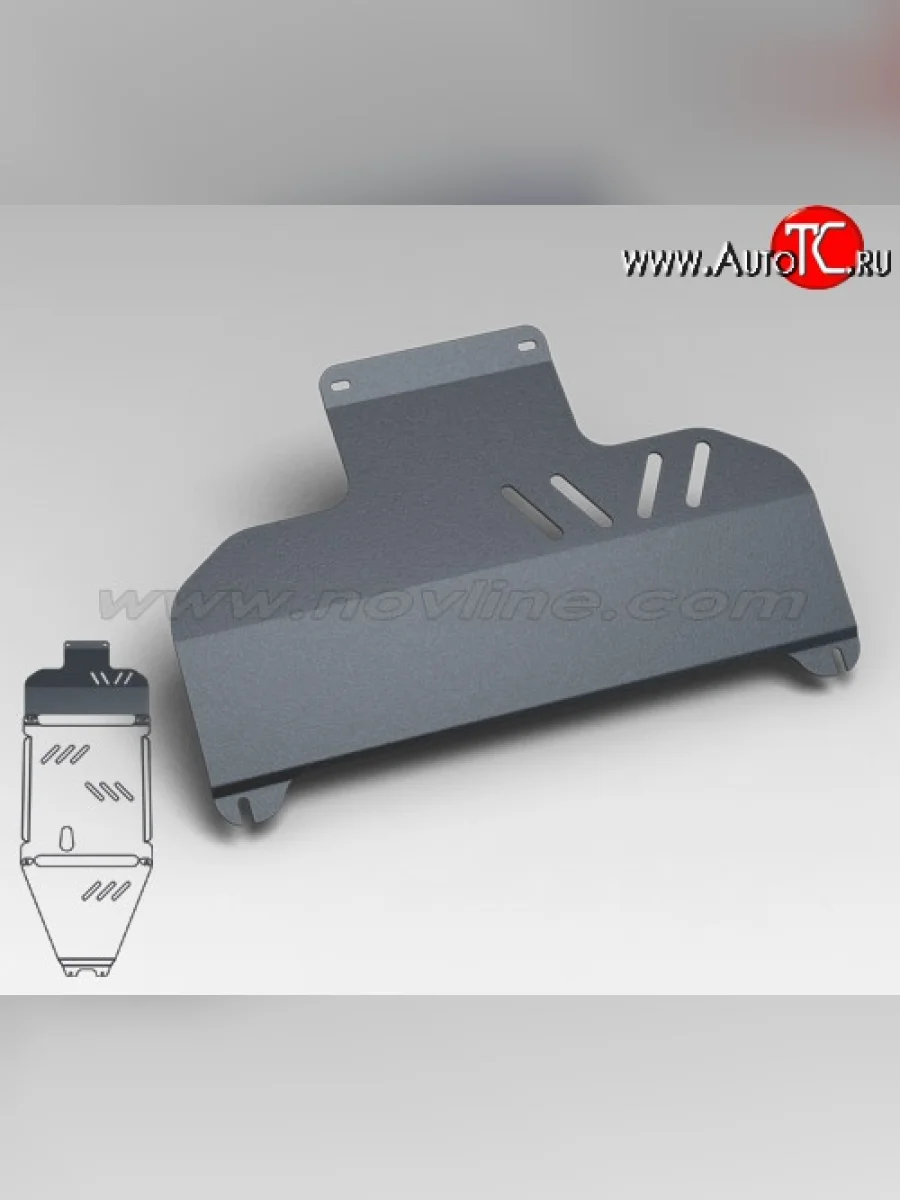 Защита картера двигателя Novline (2.4/3.3, МКПП/АКПП, 3 мм) KIA Sorento BL дорестайлинг (2002-2006)  с доставкой в г. Керчь