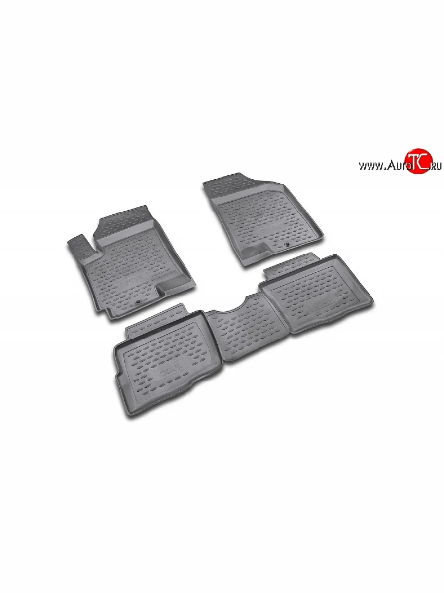 Коврики в салон Element 4 шт. (полиуретан) KIA Soul AM рестайлинг (2011-2014)  с доставкой в г. Пермь