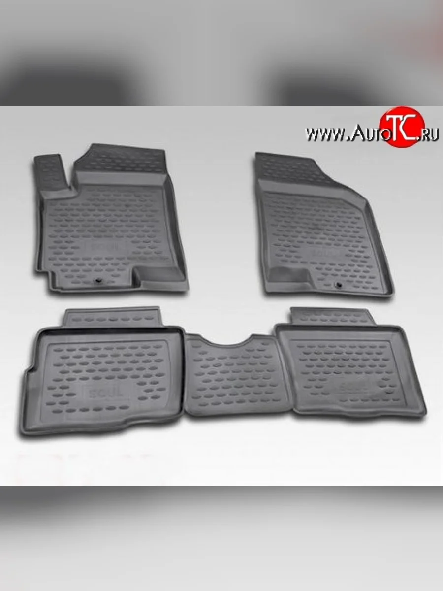 Комплект ковриков в салон Element 4 шт. (полиуретан)  KIA Soul (2014-2016) PS  в Керчи Республика Крым