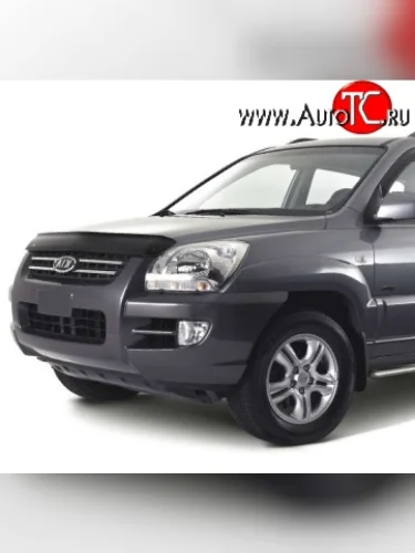 Дефлектор капота NovLine KIA Sportage  2 JE,KM (2004-2008) дорестайлинг