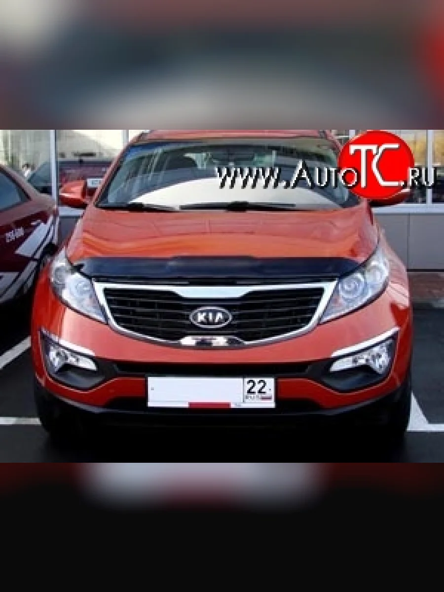 Дефлектор капота темный SIM  KIA Sportage (2010-2016) 3 SL  в Керчи Республика Крым
