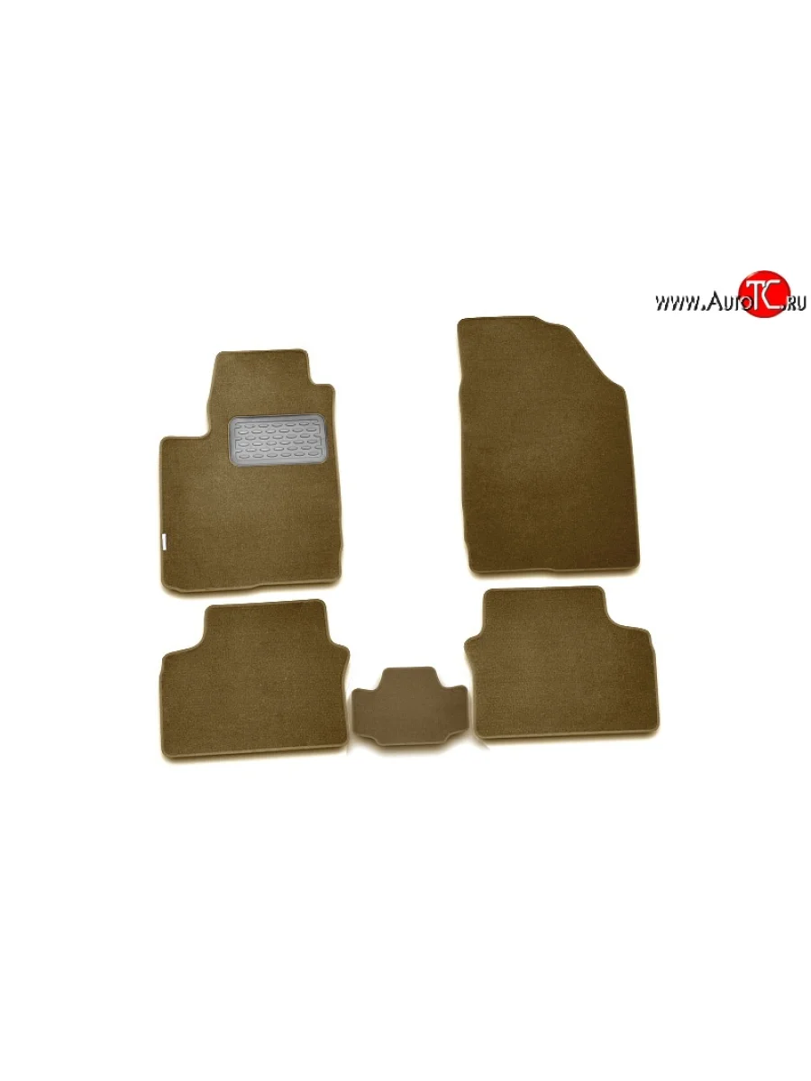Коврики в салон Element 5 шт. (текстиль, бежевые)  KIA Sportage (2010-2016) 3 SL  в Керчи Республика Крым