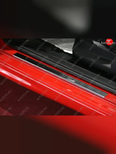 Комплект накладок на порожки автомобиля NovLine-Autofamily KIA Sportage  4 QL (2016-2018) дорестайлинг