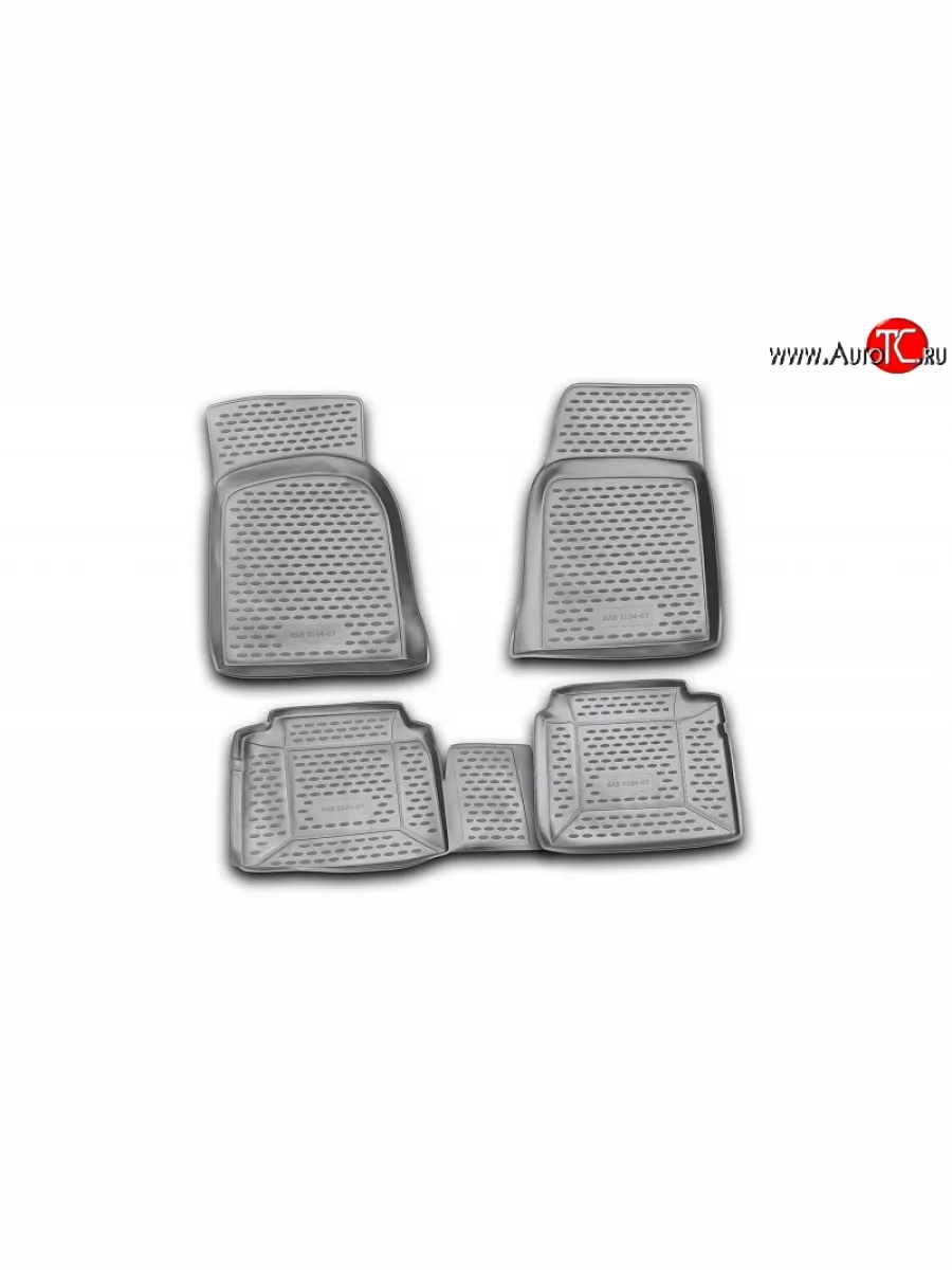 Комплект ковриков в салон Element 4 шт. (полиуретан) Лада ВАЗ 2104 (1984-2012)  в Самаре Самарской области