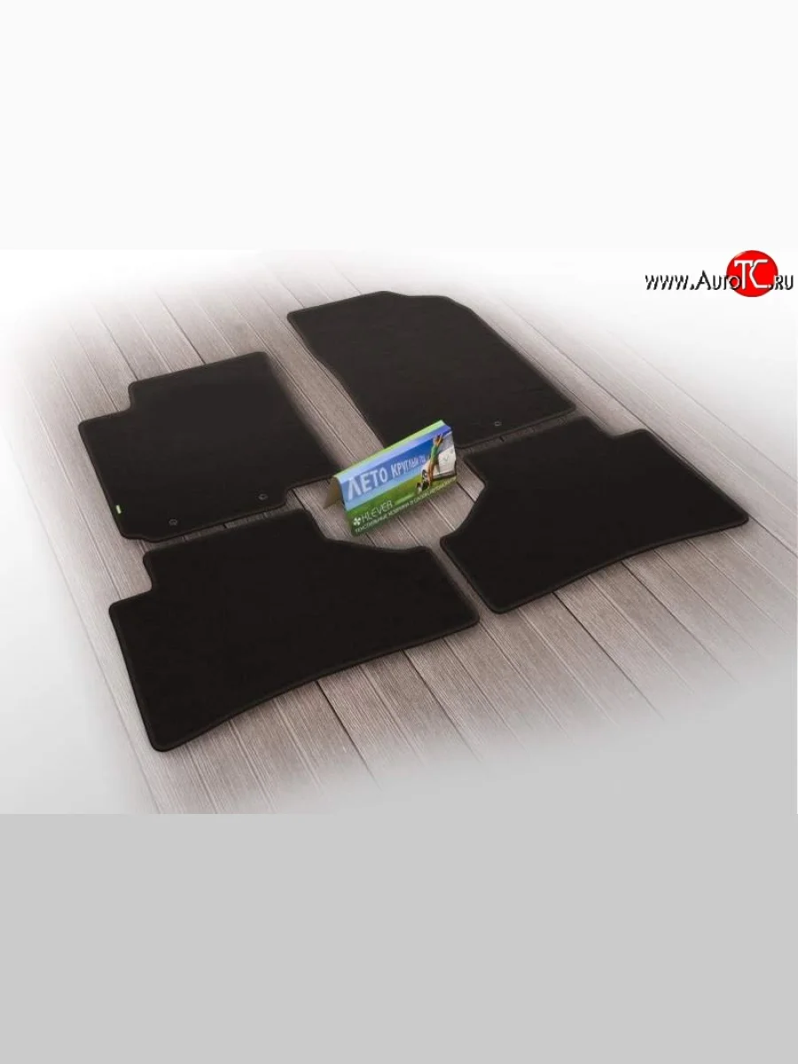 Коврики в салон Klever Econom 4 шт. (текстиль) Лада ВАЗ Калина 1118 седан (2004-2013)  в Самаре Самарской области