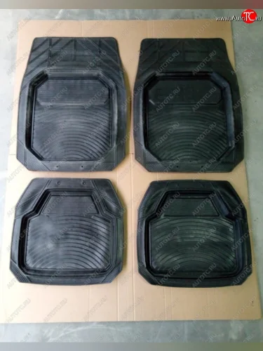 Комплект ковриков в салон Element-Autofamily 4 шт. (резина) Лада ВАЗ Калина 1118 седан (2004-2013)