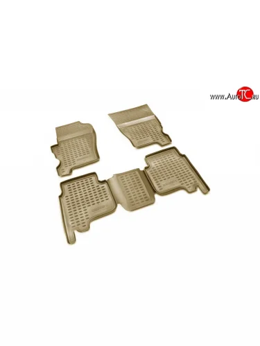 Комплект ковриков в салон (HSE) Element 4 шт. (полиуретан, бежевые) Land Rover Discovery 3 L319 (2004-2009)