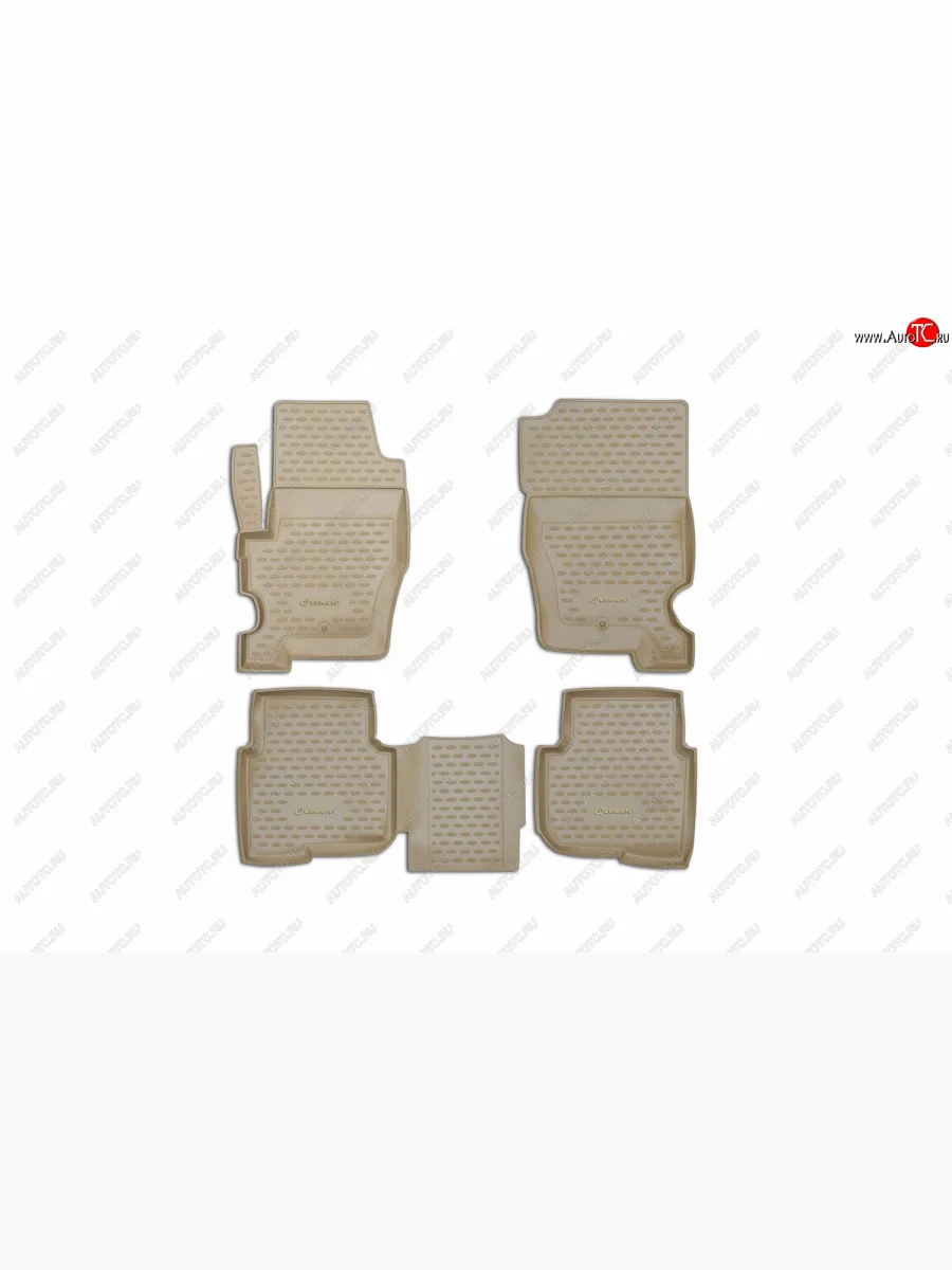 Коврики в салон Element 4 шт. (полиуретан)  Land Rover Discovery (2009-2016) 4 L319 (Бежевые)  в Самаре Самарской области
