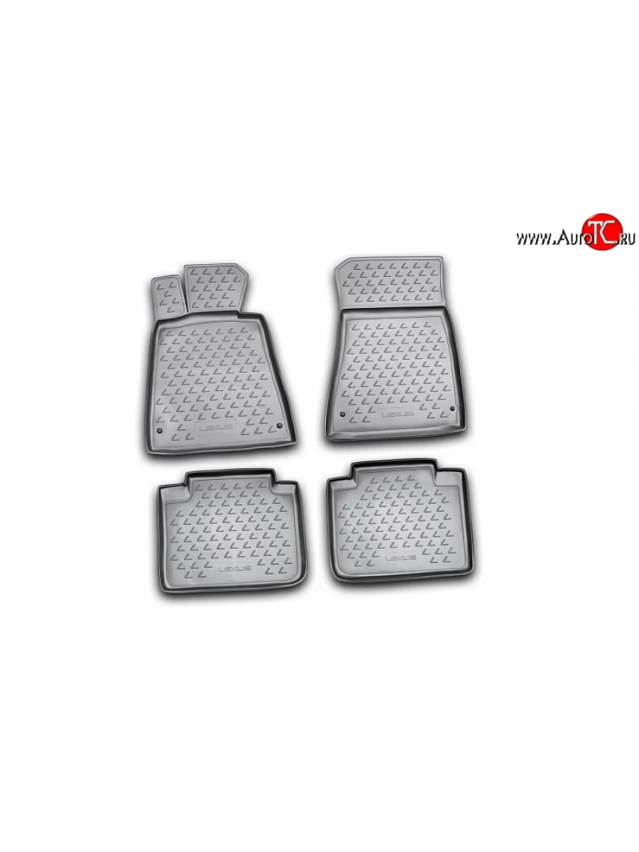 Коврики в салон Element 4 шт. (полиуретан) Lexus GS300 S190 рестайлинг (2007-2012) (Серый)  в Керчи Республика Крым