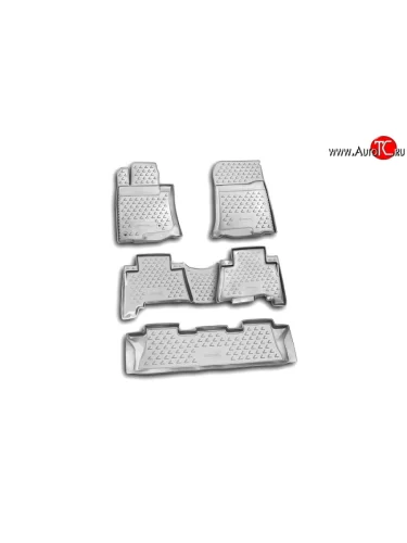 Комплект ковриков в салон Element 5 шт. (полиуретан, серые) Lexus GX460 J150 дорестайлинг (2009-2013)