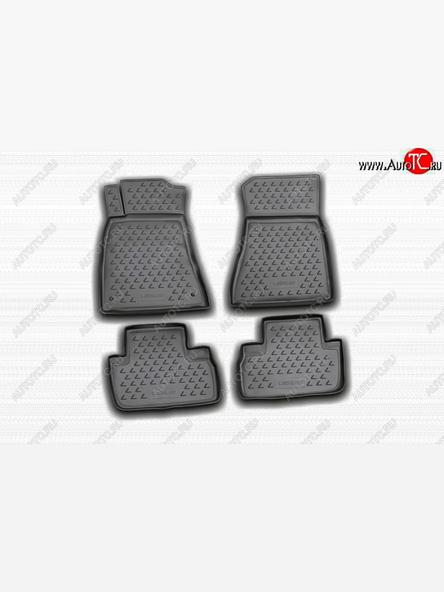Комплект ковриков в салон (чёрные, полиуретан) Element Lexus IS250 XE20 седан дорестайлинг (2005-2013) (Черные)  в Перми Пермском крае