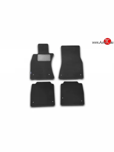 Комплект ковриков в салон (АКПП, текстиль, чёрные) Element Lexus LS600HL  XF40 (2006-2009) дорестайлинг