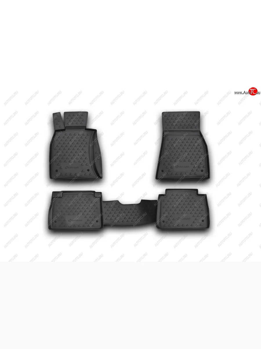 Коврики в салон Element (полиуретан)  Lexus LS460 (2006-2017) XF40 (Черный)  в Самаре Самарской области