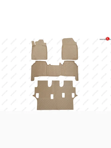 Коврики в салон Element 4 шт. (полиуретан) (Бежевые) Lexus LX570 J200 дорестайлинг (2007-2012)