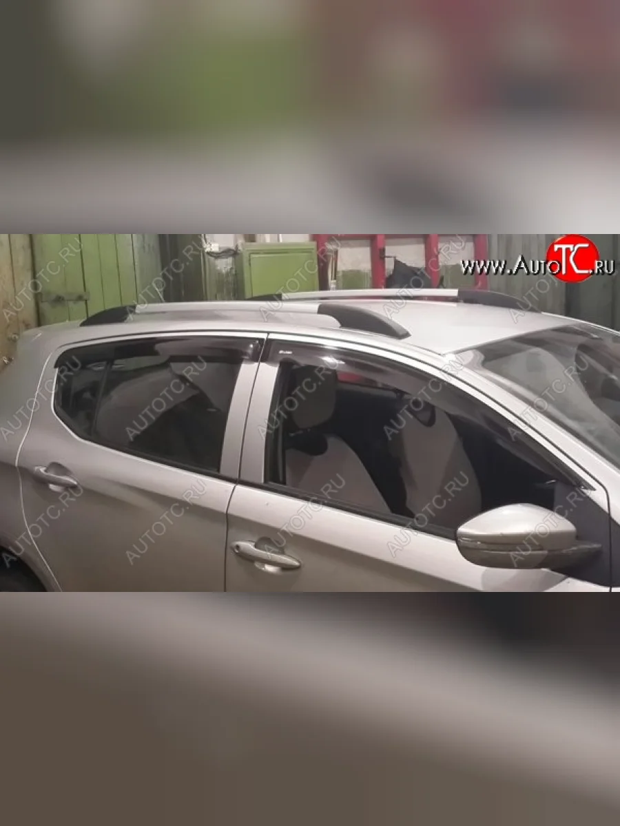 Комплект дефлекторов окон (ветровиков) 4 шт. REIN  Lifan X50 (2015-2025)  в Самаре Самарской области