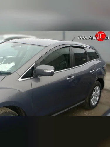 Дефлекторы окон (ветровики) Novline 4 шт Mazda CX-7  ER (2006-2010) дорестайлинг