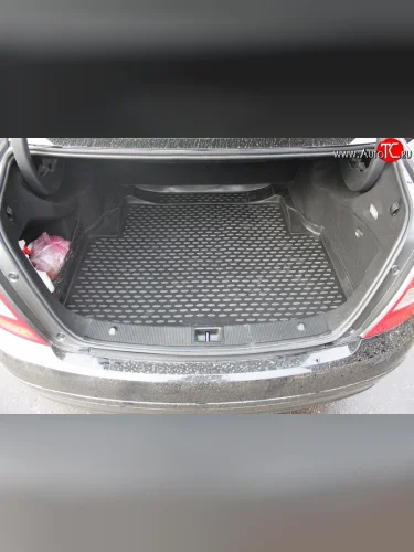 Коврик в багажник Element (полиуретан) Mercedes-Benz C-Class  W204 (2007-2015) дорестайлинг седан, рестайлинг седан