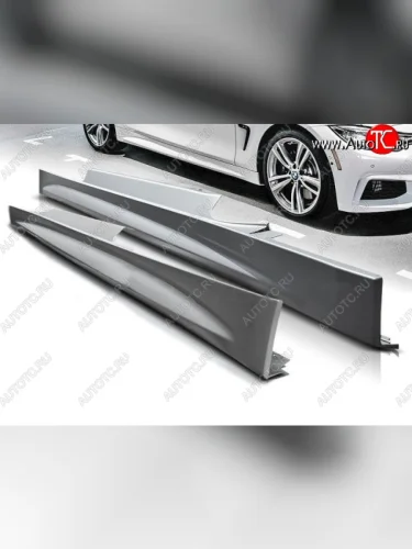 Пороги накладки M-tech BMW 4 серия F32 купе дорестайлинг (2013-2017)