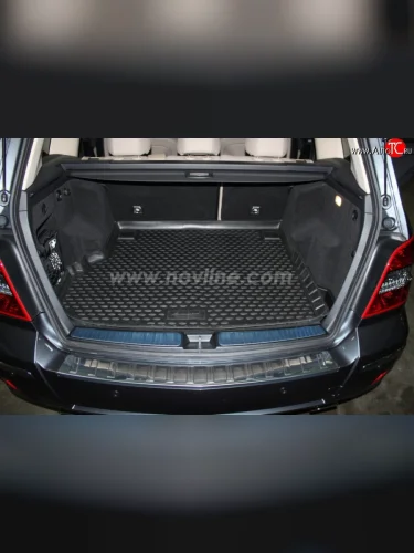 Коврик в багажник Element (полиуретан, с вырезом под ручку) Mercedes-Benz GLK class  X204 (2008-2015) дорестайлинг, рестайлинг