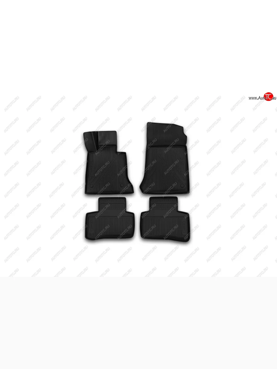 Комплект ковриков в салон (рестайлинг) Element 4 шт. (полиуретан)  Mercedes-Benz GLK class (2012-2015) X204  в Керчи Республика Крым