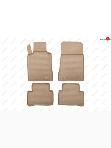 Коврики в салон Element 4 шт. (полиуретан) (Бежевые) Mercedes-Benz CLS class ( C219,  W219) (2004-2011)