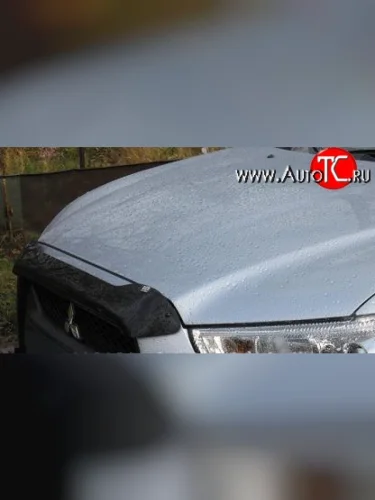 Дефлектор капота NovLine (короткий) Mitsubishi ASX дорестайлинг (2010-2012)