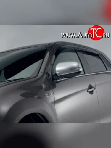 Дефлекторы окон (ветровики) Novline 4 шт Mitsubishi ASX (2010-2020) дорестайлинг, 1-ый рестайлинг, 2-ой рестайлинг