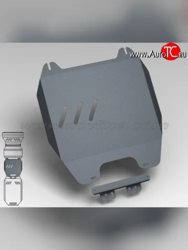 Защита коробки передач Novline (2.5, МКПП/АКПП, 3 мм) Mitsubishi L200 4  дорестайлинг (2006-2014)