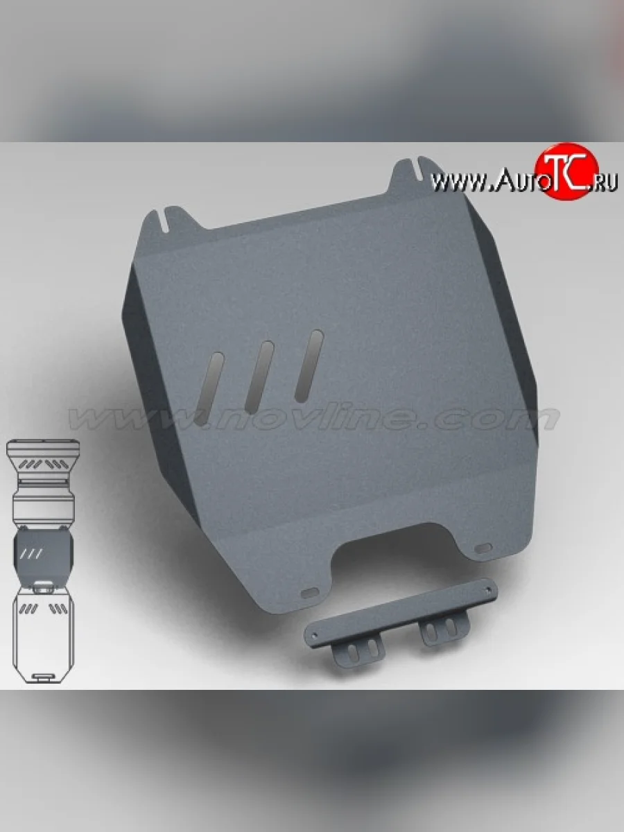 Защита коробки передач Novline (2.5, МКПП/АКПП, 3 мм) Mitsubishi L200 4  дорестайлинг (2006-2014)  в Перми Пермском крае