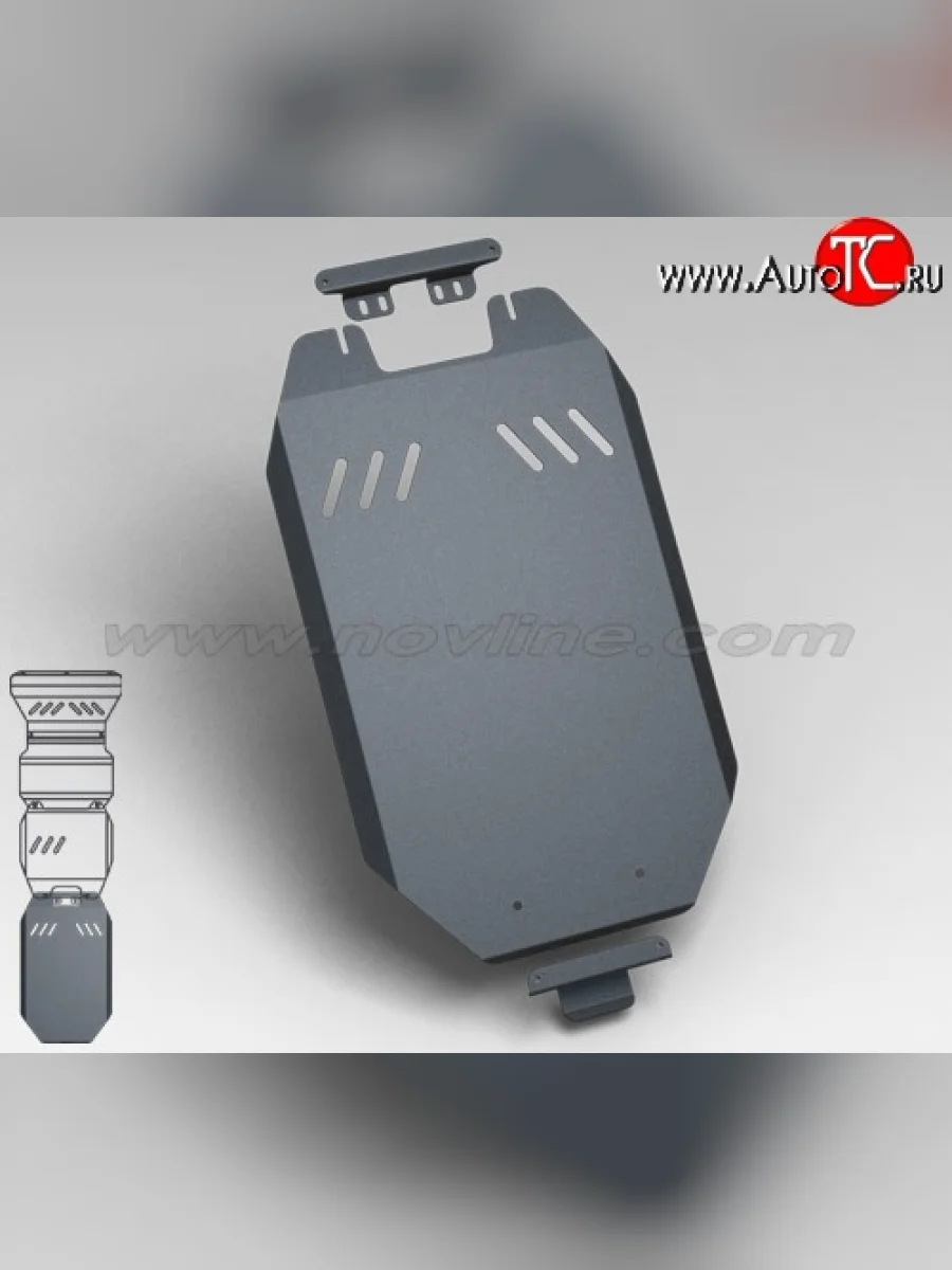 Защита раздаточной коробки Novline (CC) (2.5, МКПП, 3 мм) Mitsubishi L200 4  дорестайлинг (2006-2014)  с доставкой в г. Керчь