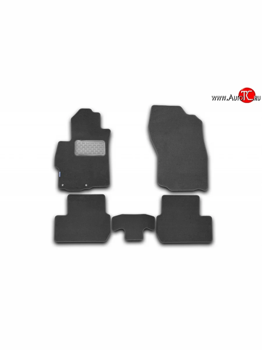 Коврик в салони Element 5 шт. (текстиль) (седан) Mitsubishi Lancer 10 CY седан дорестайлинг (2007-2010) (Черные)  с доставкой в г. Керчь