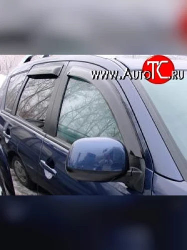 Дефлекторы окон (ветровики) Novline 4 шт Mitsubishi Outlander  XL (2010-2013) (CW)  рестайлинг