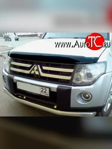 Дефлектор капота NovLine Mitsubishi Pajero ( 4 V90,  4 V80) (2006-2015) дорестайлинг, 1-ый рестайлинг, 3 дв. 1-ый рестайлинг
