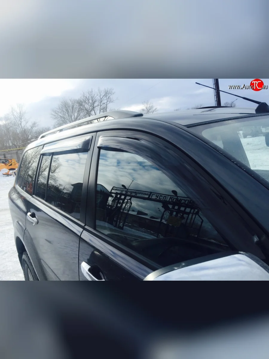 Дефлекторы окон (ветровики) Novline 4 шт.  Mitsubishi Pajero Sport (2008-2017) PB  в Самаре Самарской области