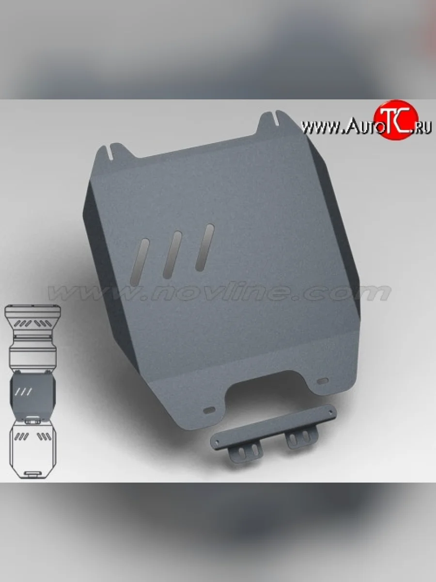 Защита коробки передач Novline (3.0, АКПП, 3 мм) Mitsubishi Pajero Sport PB дорестайлинг (2008-2013)  в Перми Пермском крае