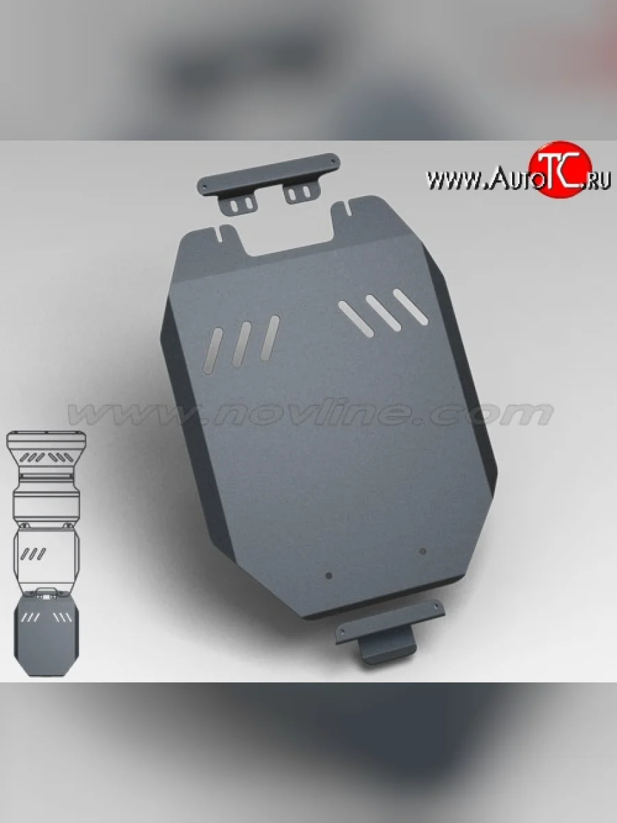 Защита раздаточной коробки Novline (2.5, МКПП/АКПП, 3 мм) Mitsubishi Pajero Sport PB дорестайлинг (2008-2013)  в Самаре Самарской области