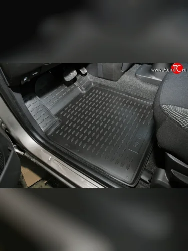 Коврики в салон Element 4 шт. (полиуретан) Nissan Micra  K12 (2007-2010) 5 дв. 2-ой рестайлинг