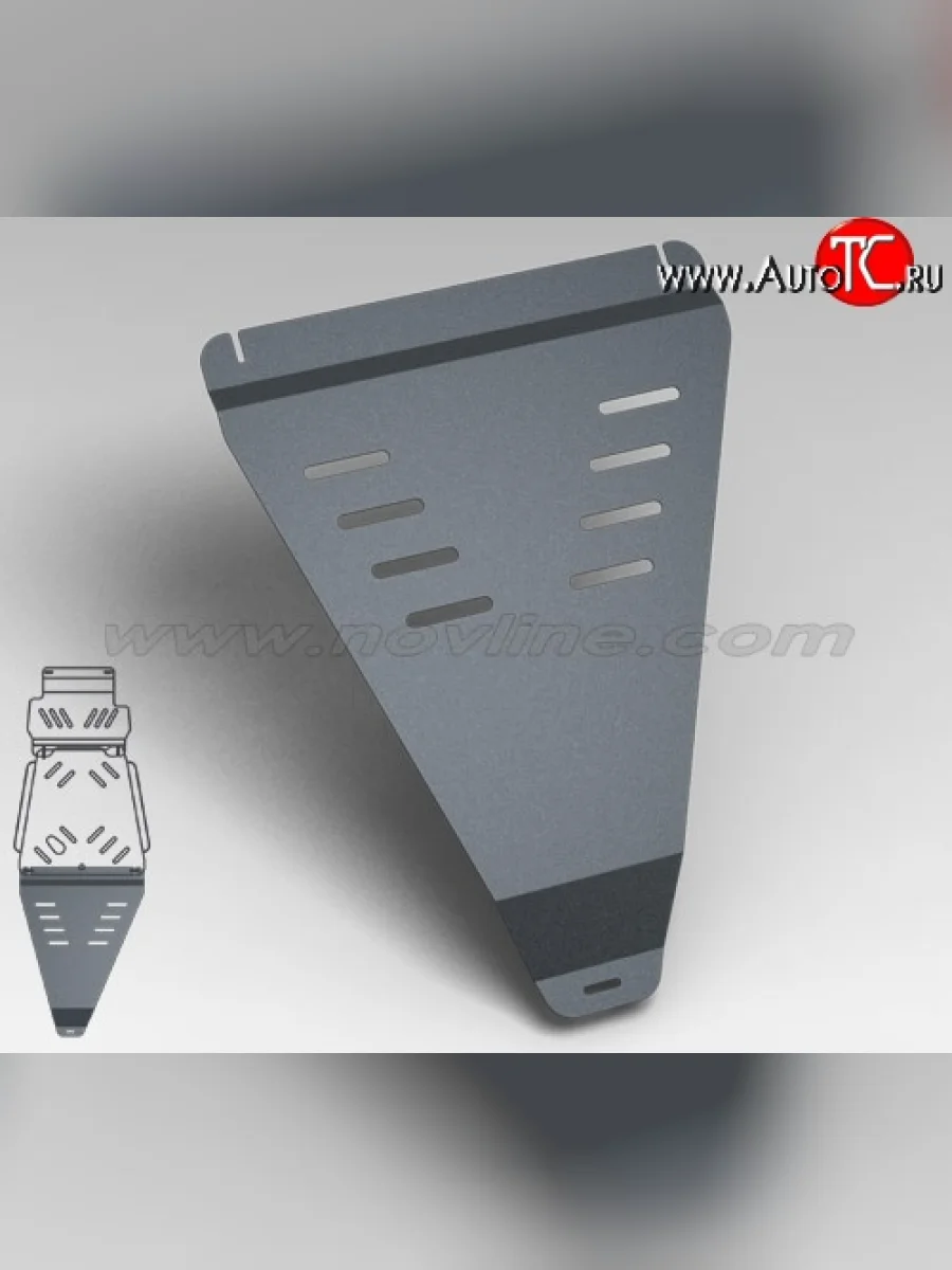 Защита раздаточной коробки Novline (2.5/4.0, МКПП/АКПП, 3 мм)  Nissan Navara (2004-2010) 2 D40  в Воронеже Воронежской области