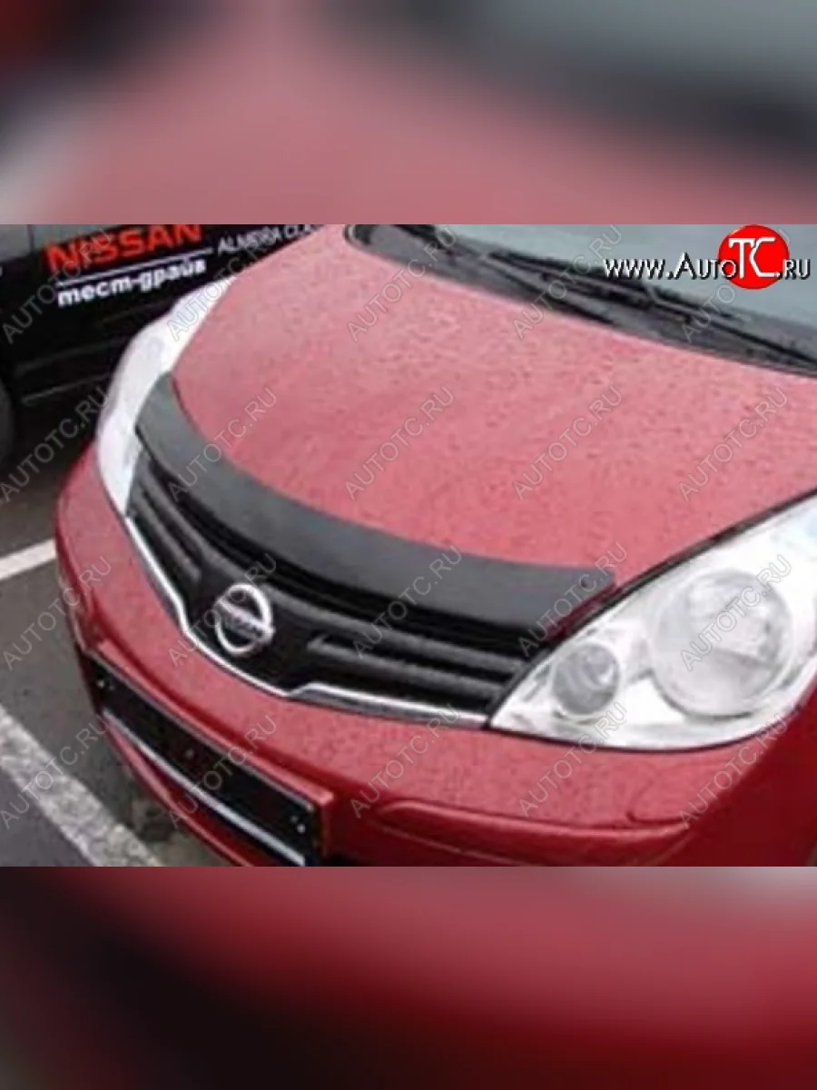 Дефлектор капота NovLine-Autofamily (рестайлинг) Nissan Note 1 E11 дорестайлинг (2004-2008)  в Самаре Самарской области