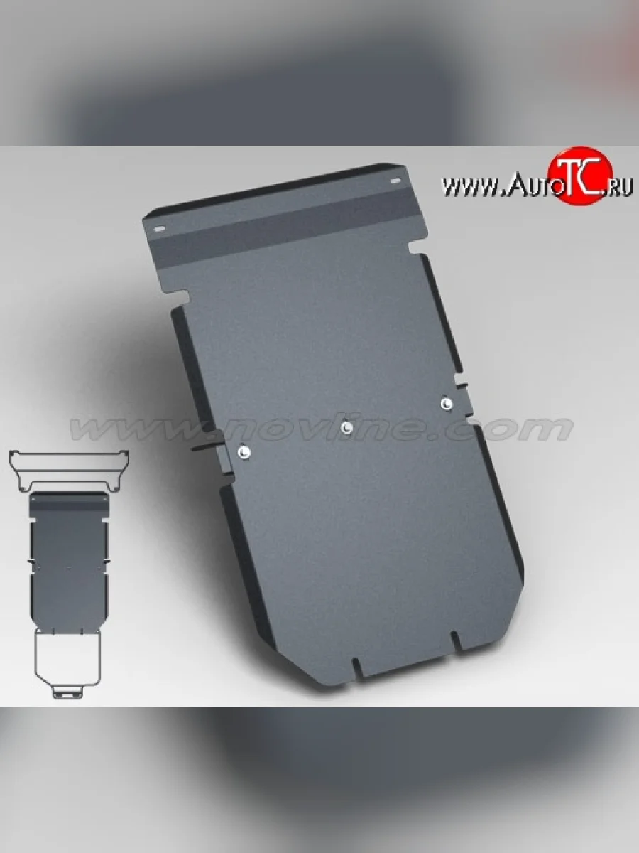 Защита картера двигателя Novline (2.5, МКПП, 3 мм) Nissan NP300 (2008-2013)  в Самаре Самарской области