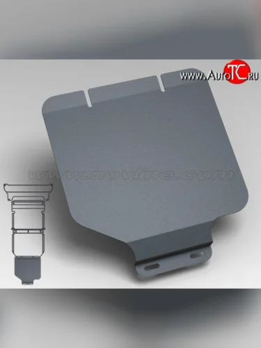 Защита раздаточной коробки Novline (2.5, МКПП, 3 мм) Nissan NP300 (2008-2013)