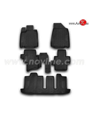 Комплект ковриков в салон Element 5 шт. (полиуретан) Nissan Pathfinder  R52 (2012-2017) дорестайлинг