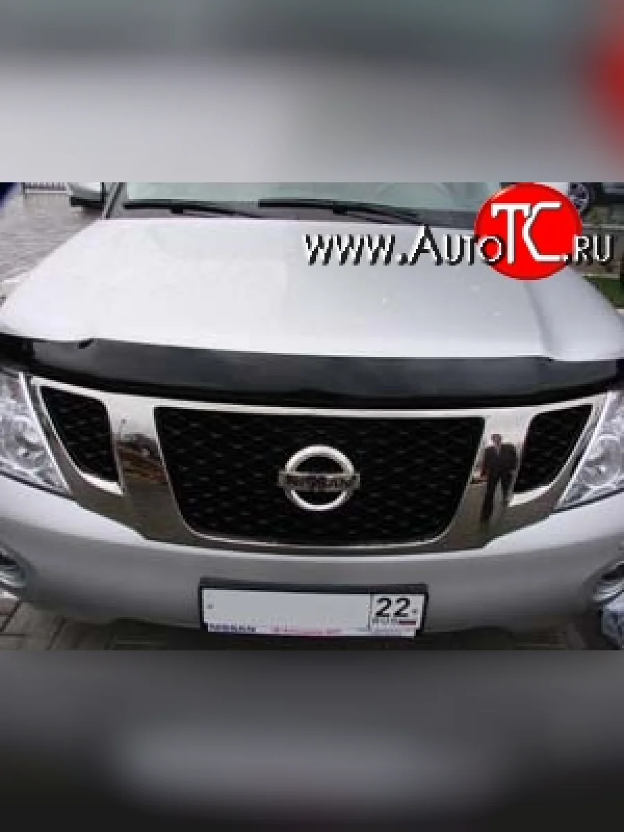 Дефлектор капота NovLine Nissan Patrol 6 Y62 дорестайлинг (2010-2014)  в Самаре Самарской области