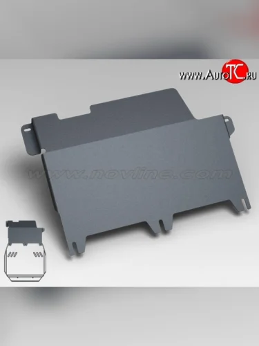 Защита коробки передач Novline (3.0/4.8, МКПП/АКПП, 3 мм) Nissan Patrol 5 Y61 2-ой рестайлинг (2004-2010)