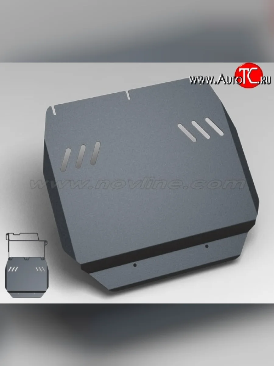 Защита раздаточной коробки Novline (3.0/4.8, МКПП/АКПП, 3 мм) Nissan Patrol 5 Y61 дорестайлинг (1997-2001)