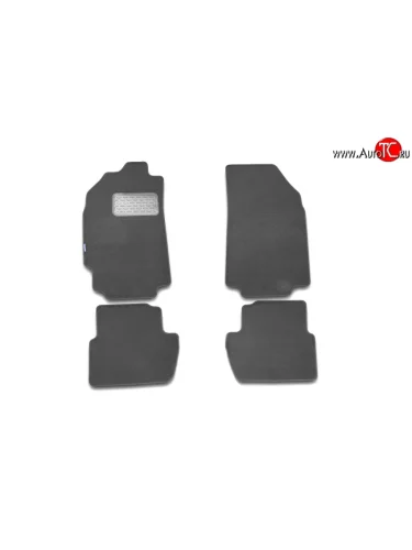 Коврики в салон Element 4 шт. (текстиль на резине, серый) Nissan Primera  3 P12 (2001-2008) седан, универсал