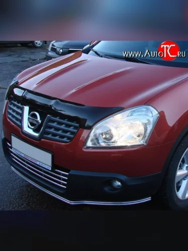 Дефлектор капота NovLine Nissan Qashqai +2  1 (2008-2010) J10 дорестайлинг