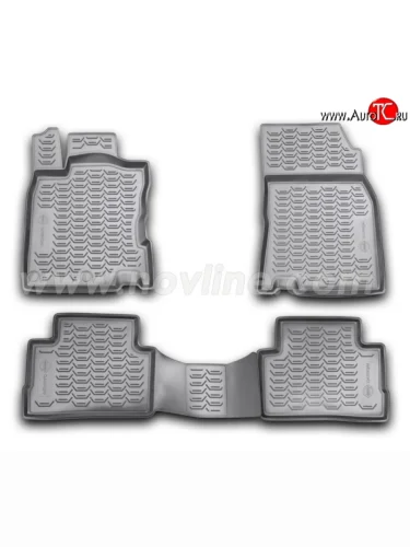 Комплект ковриков в салон (J11F, сборка РФ) Element 4 шт. (полиуретан) Nissan Qashqai  2 (2017-2022) J11 рестайлинг