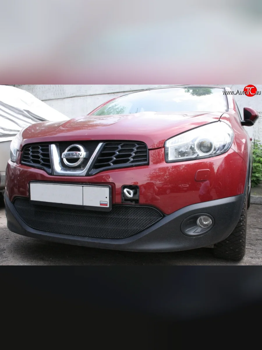 Сетка на бампер Novline Nissan Qashqai 1 J10 рестайлинг (2010-2013)  в Самаре Самарской области
