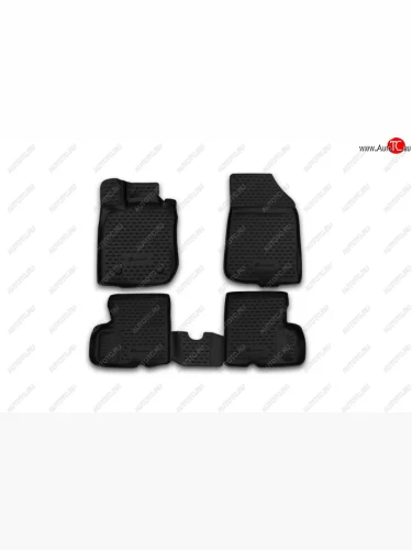 Комплект ковриков в салон (2WD) Element 4 шт. (полиуретан) Nissan Terrano  D10 (2013-2016) дорестайлинг